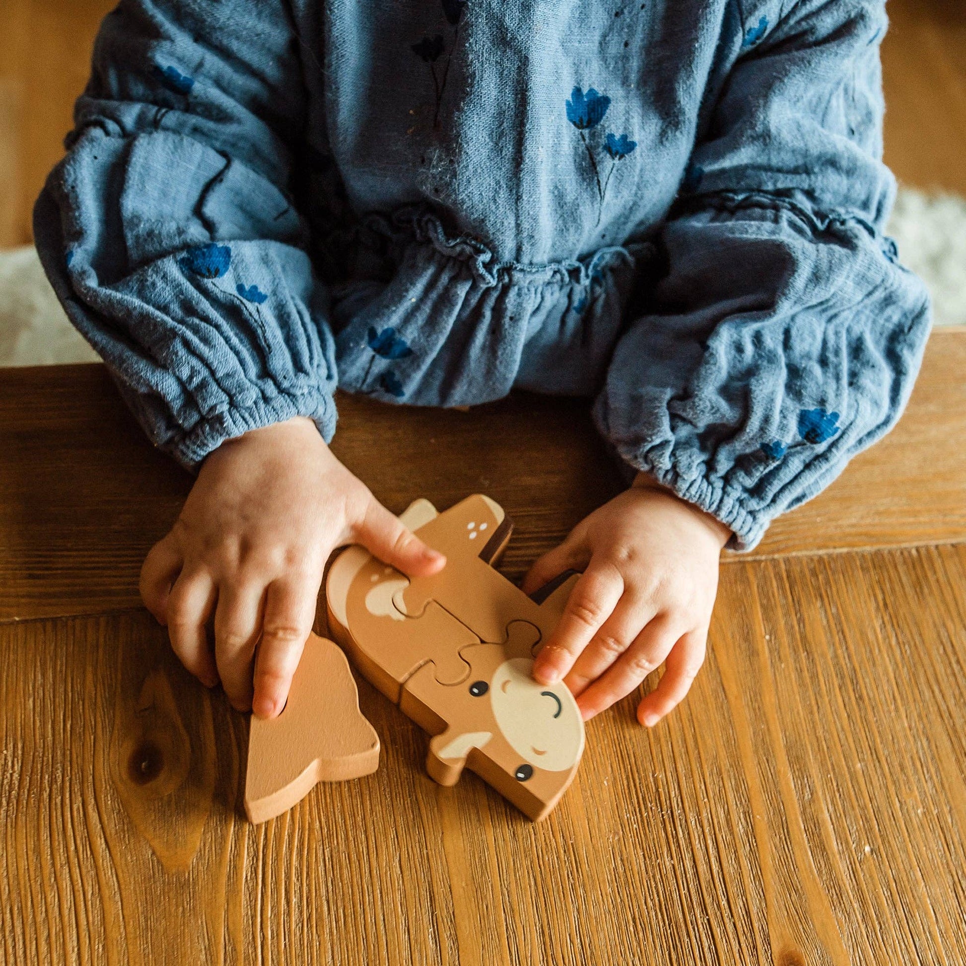 Pony Wooden Puzzle - Rose and Friends