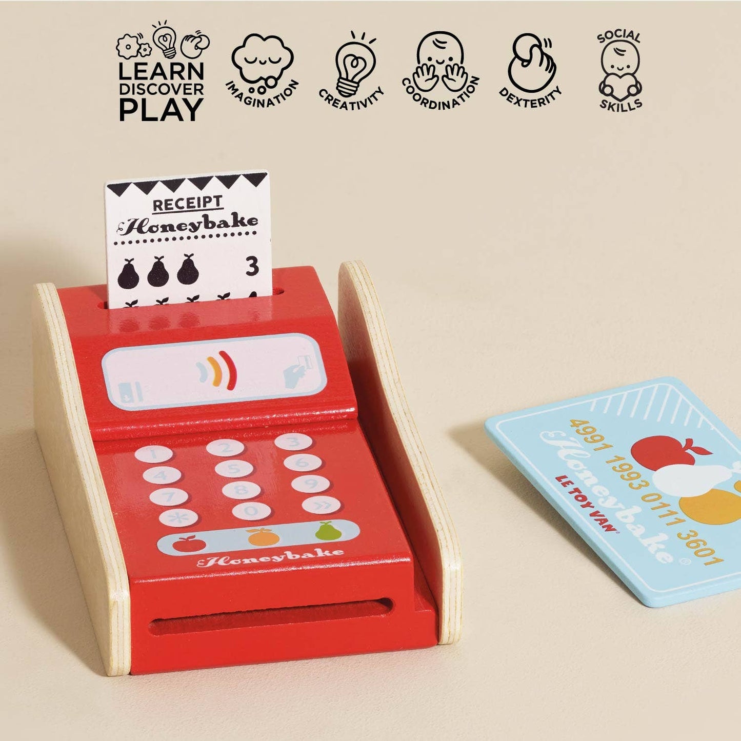 Wooden Shop Card Machine - Rose and Friends