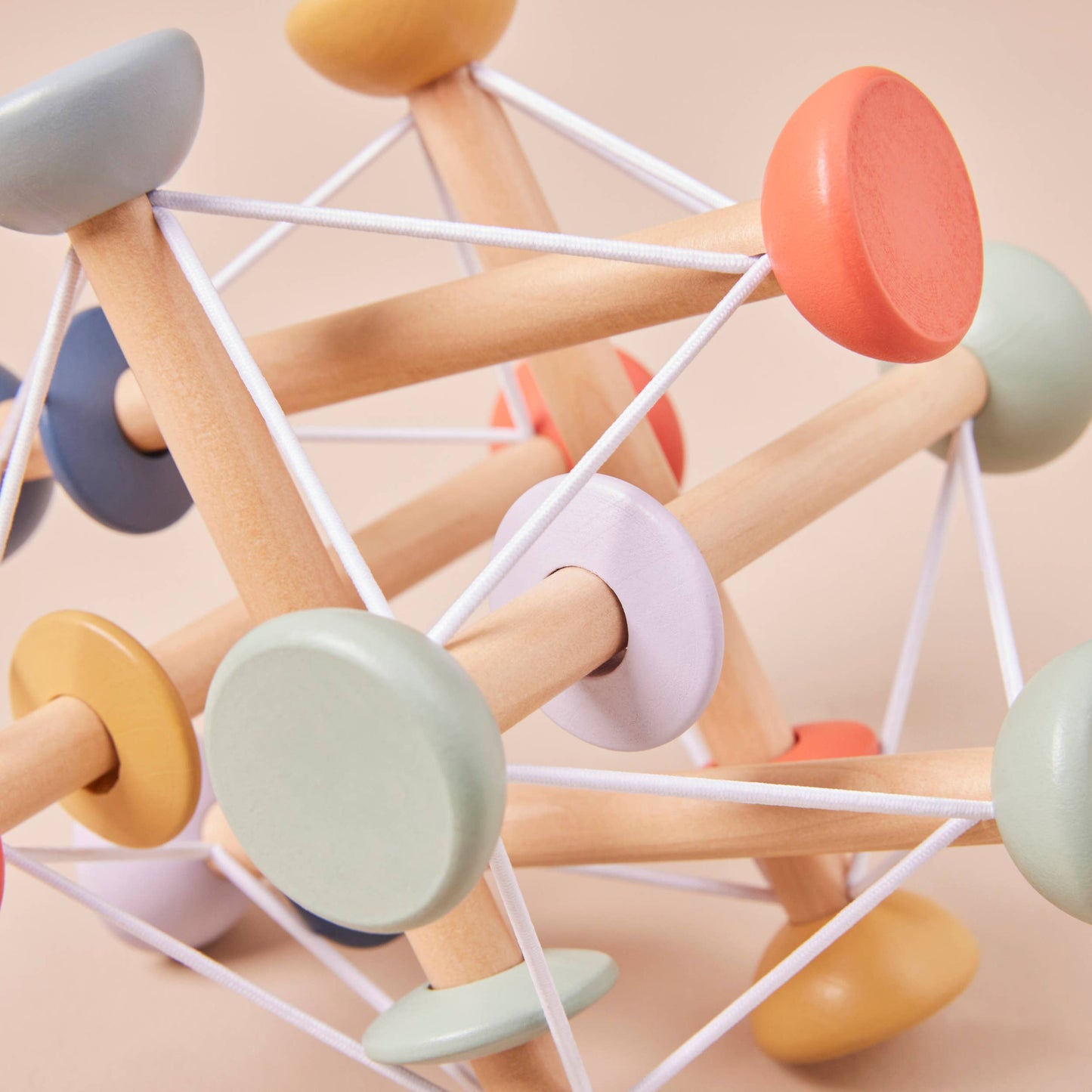 Just Bee Kids Wooden Activity Ball (FSC) - Rose and Friends