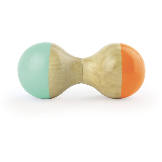 Vilac - Mint and Orange Metal Maracas - Rose and Friends