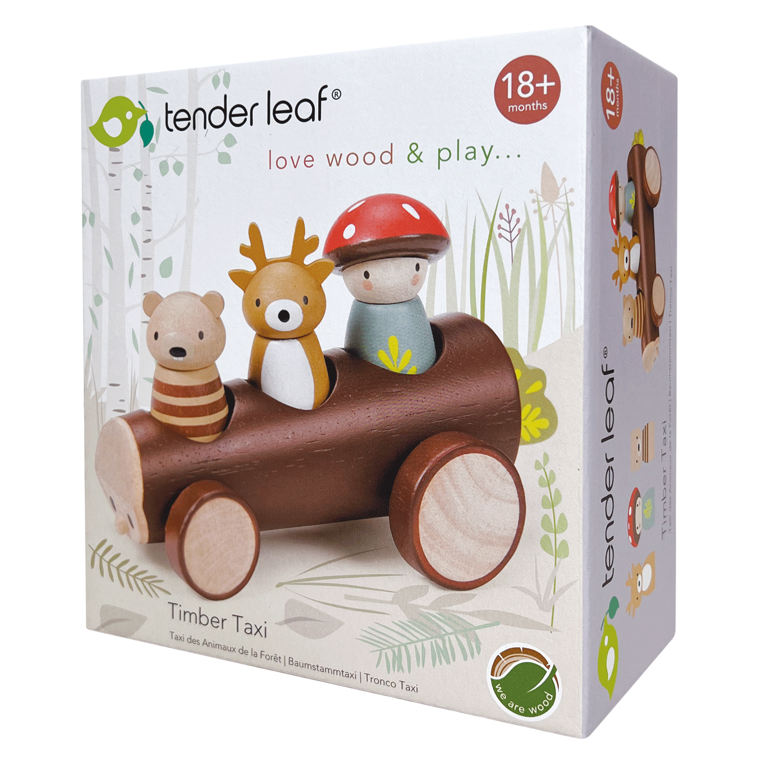 Timber Taxi Wooden Toy for Kids - Rose and Friends