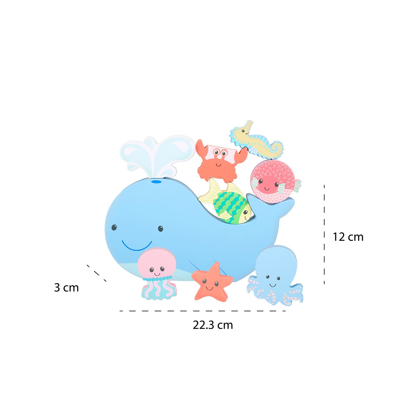 Sea Life Wooden Balancing Game - Rose and Friends