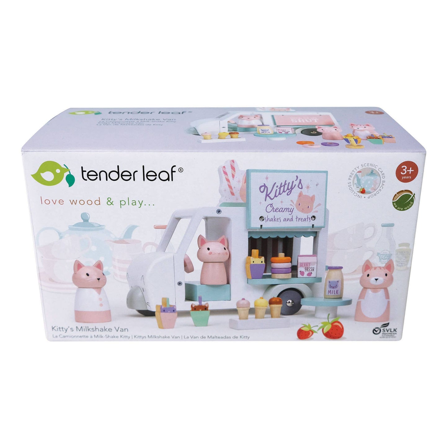 Tender Leaf Merrywood Tales Kitty's Milkshake Van - Rose and Friends