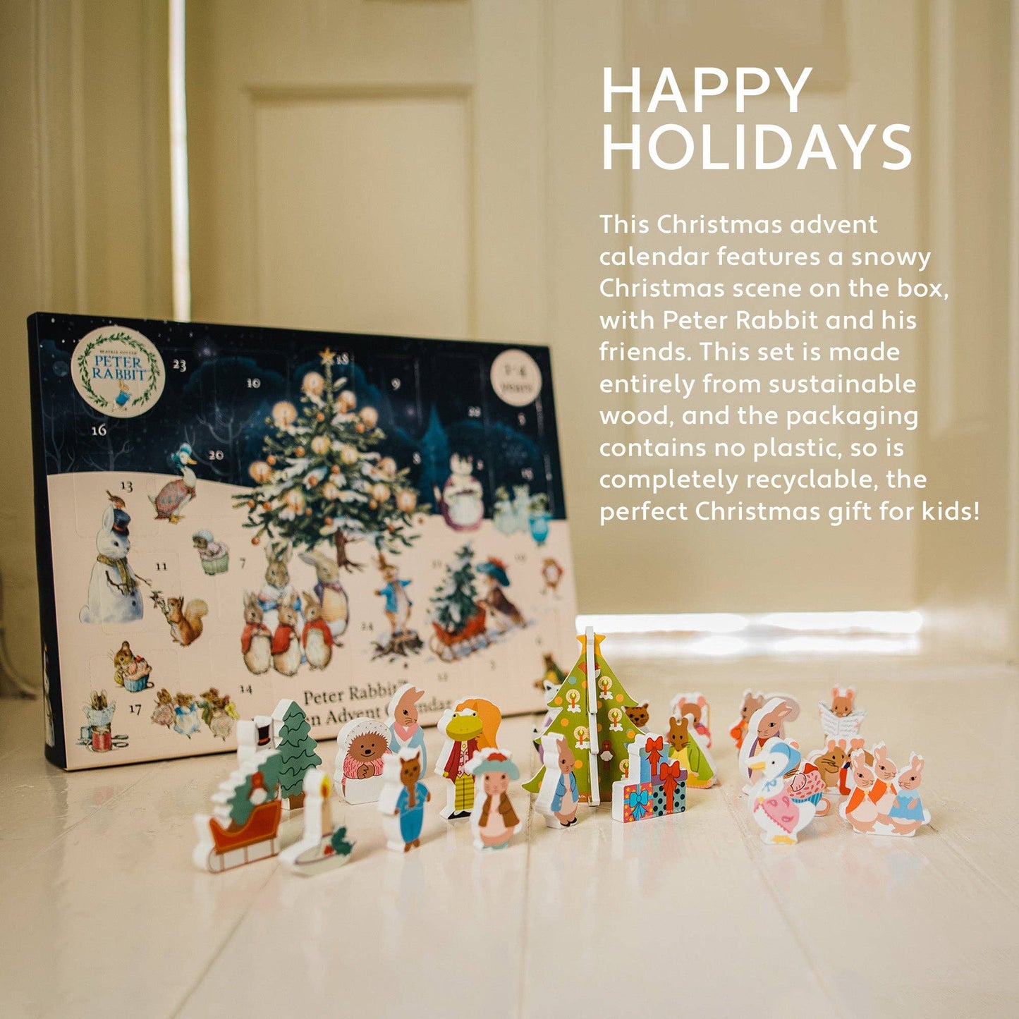 Peter Rabbit™ Wooden Advent Calendar - Rose and Friends