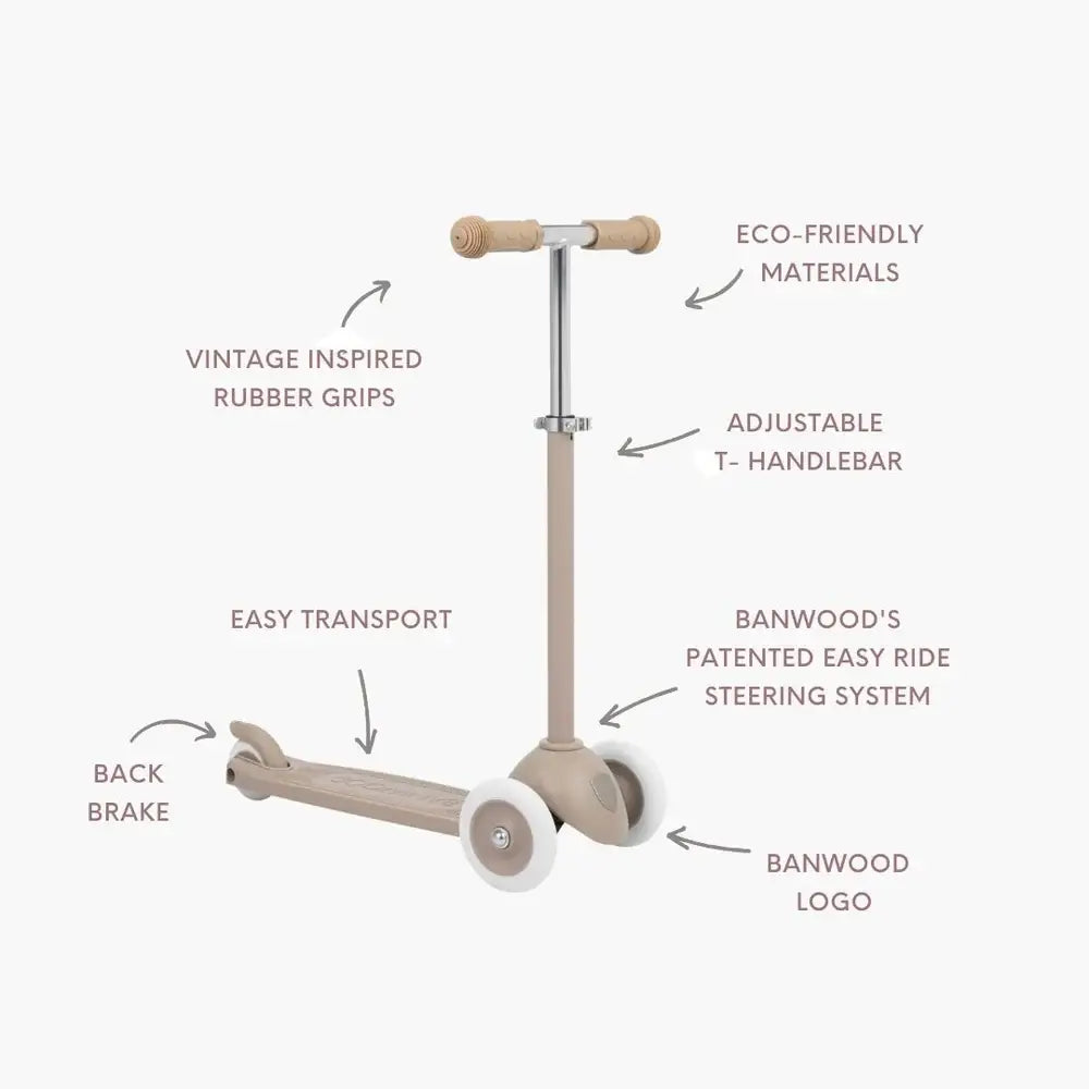 BANWOOD ECO SCOOTER - SAND - Rose and Friends