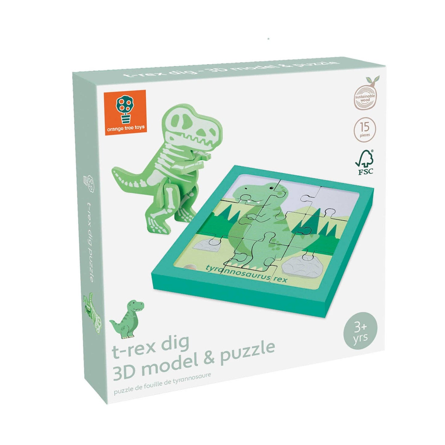 T-Rex Dig - 3D Model & Puzzle