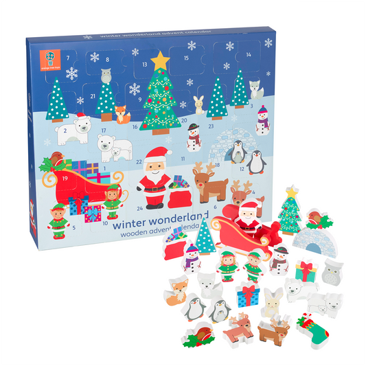 Wooden Advent Calendar - Winter Wonderland - Rose and Friends