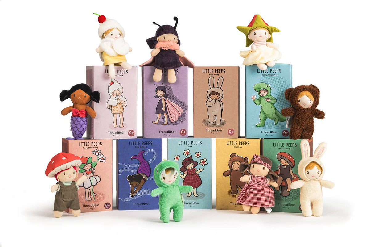 ThreadBear Little Peeps Elsie Doll - Matchbox doll 12cm