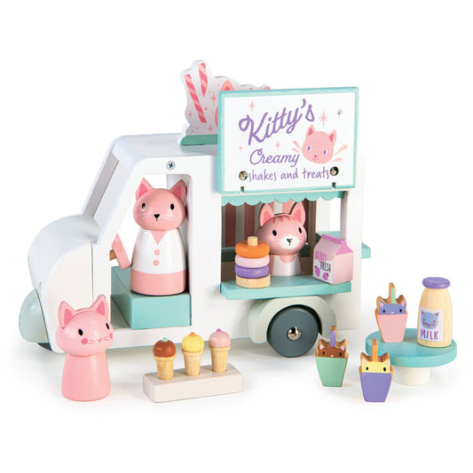 Tender Leaf Merrywood Tales Kitty's Milkshake Van - Rose and Friends