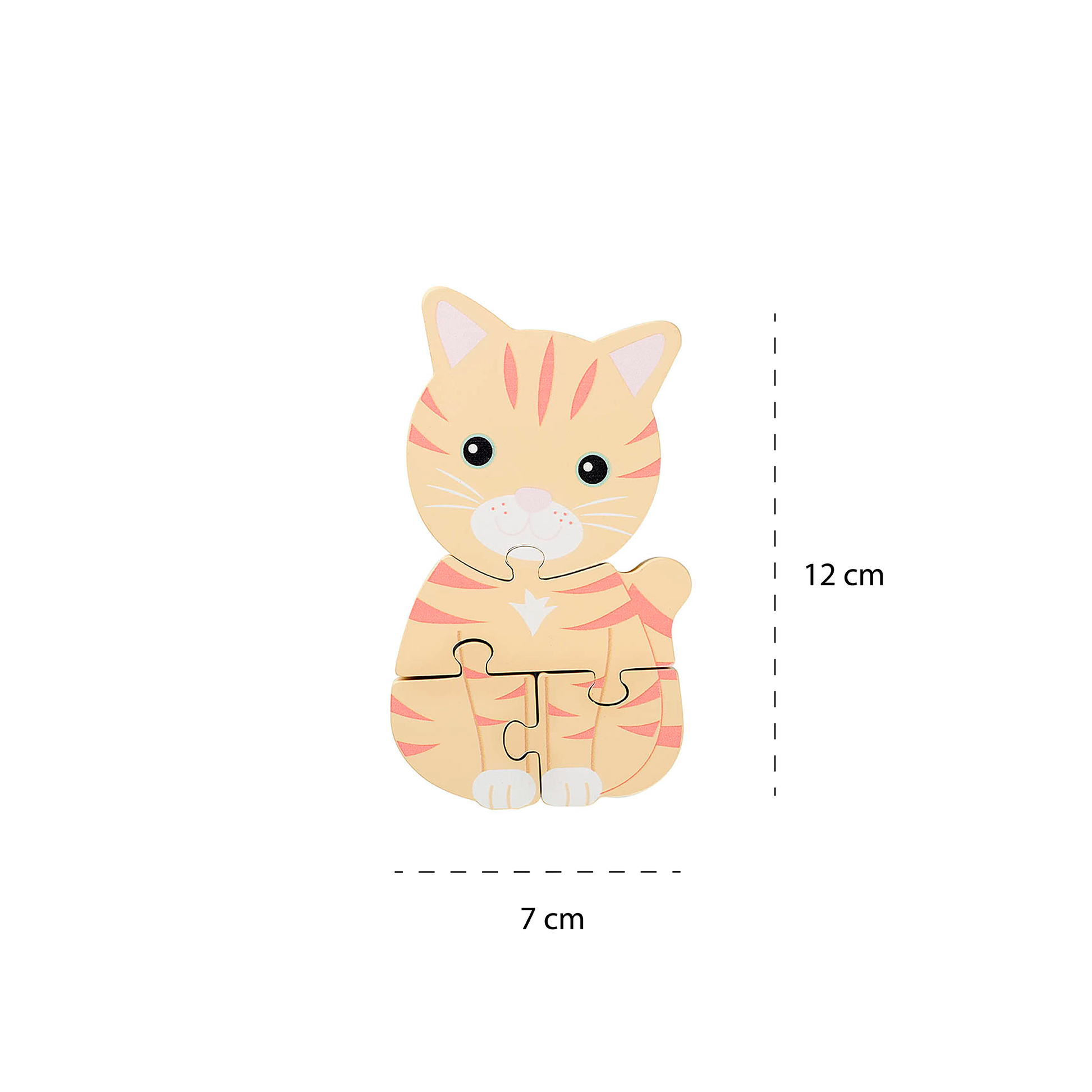 Cat Wooden Puzzle - Rose and Friends