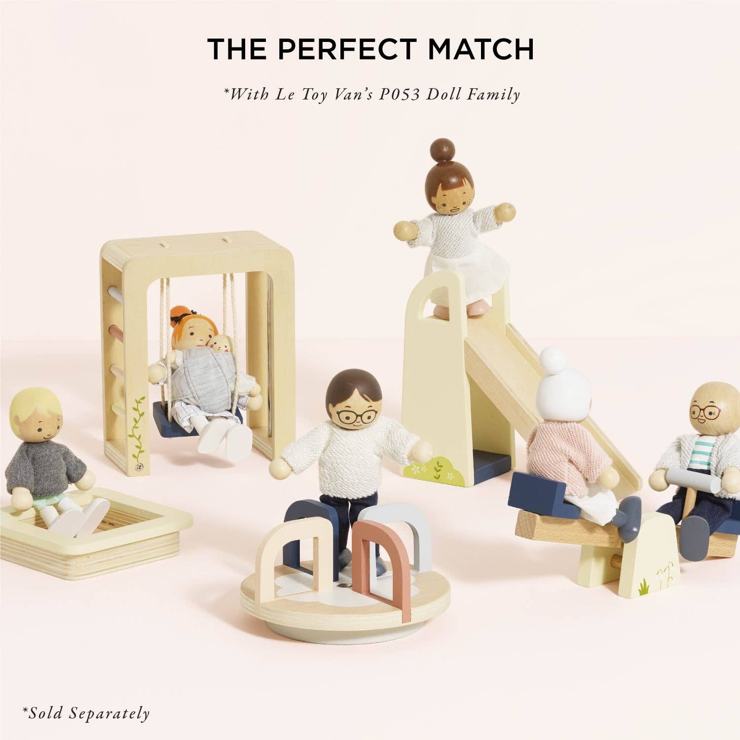 Dolls House Outdoor Play Furniture - Rose and Friends