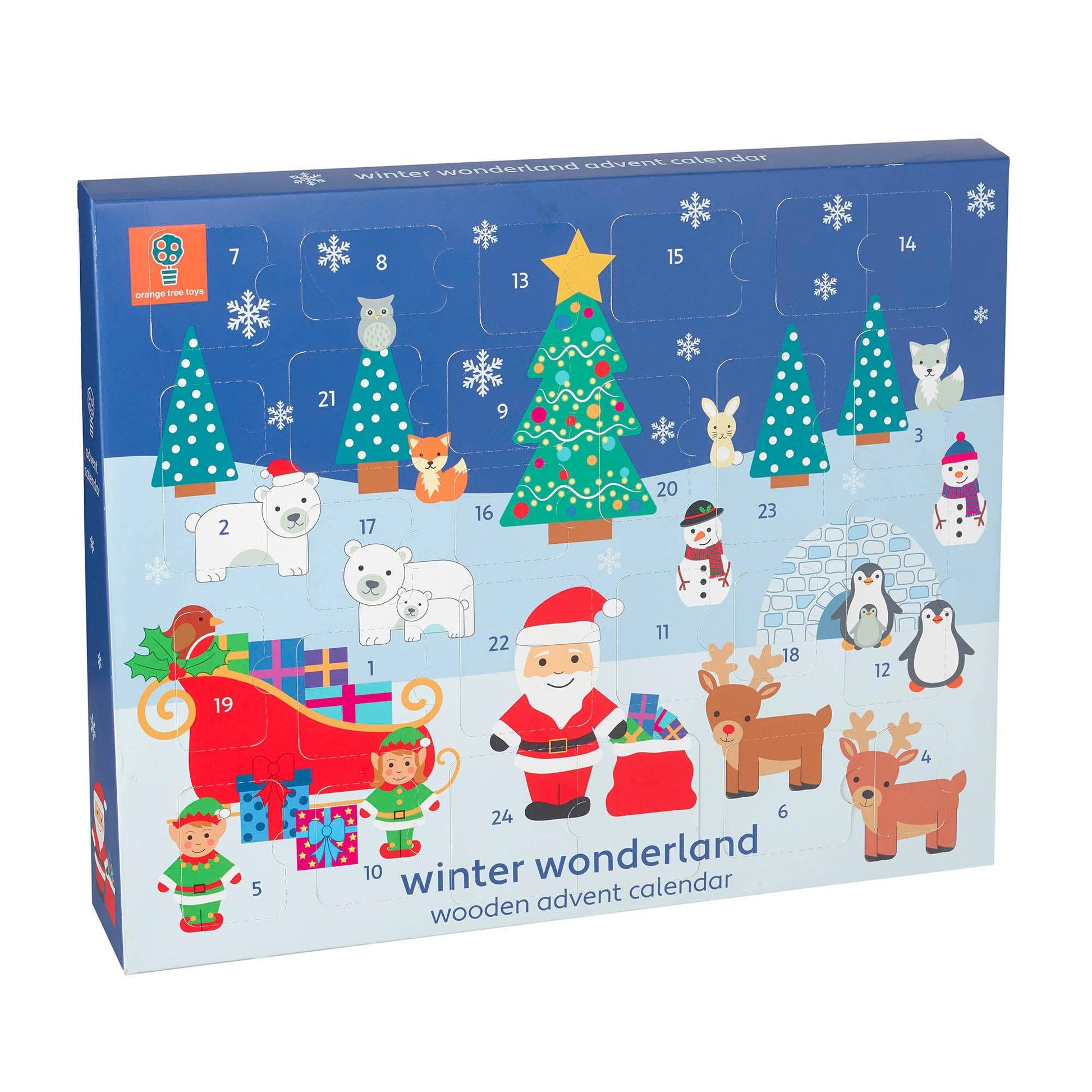 Wooden Advent Calendar - Winter Wonderland - Rose and Friends