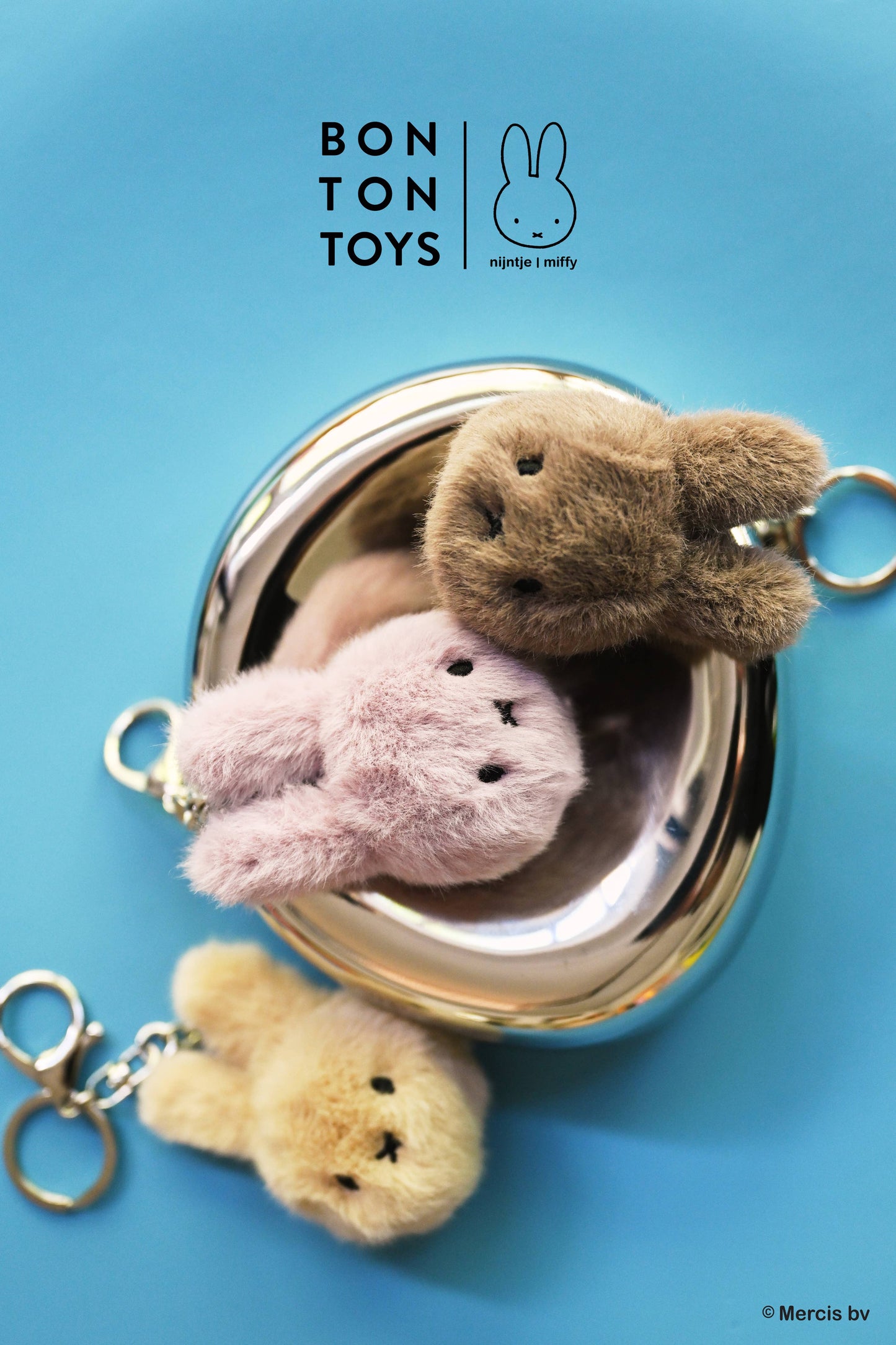 Bon Ton Toys Miffy Fuzzy ECO Keychain Beige - 8 cm - Rose and Friends