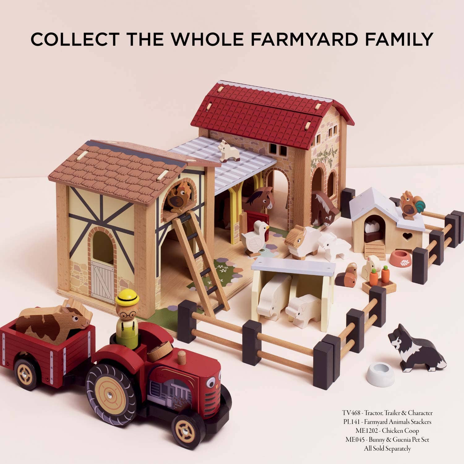 Wooden Farmyard Stables - Rose and Friends