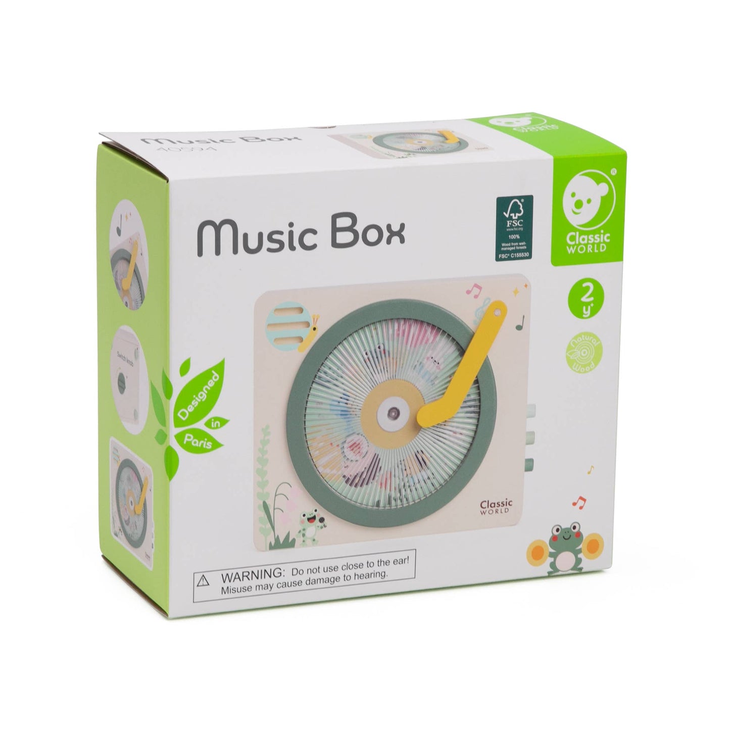 Classic World Wooden - Music Box - Rose and Friends