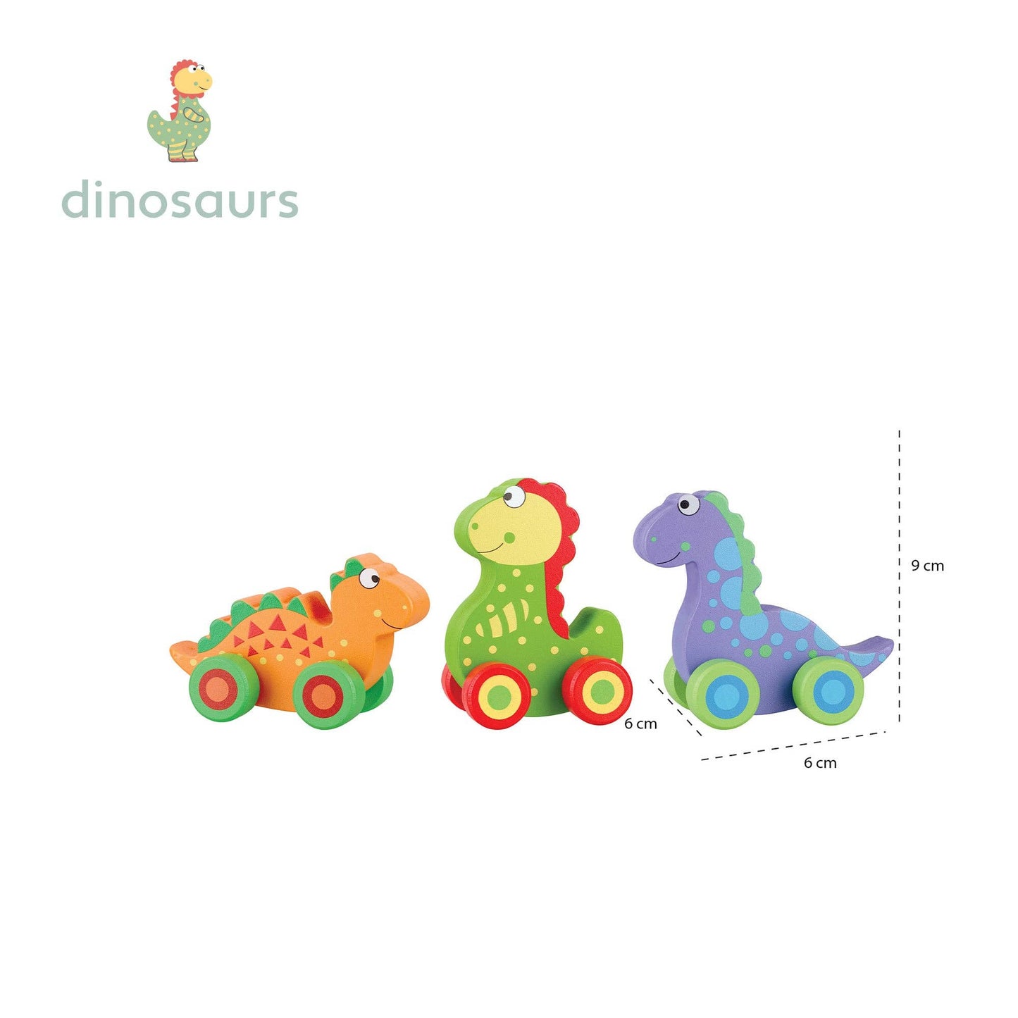 First Dinosaurs Wooden - Rose and Friends