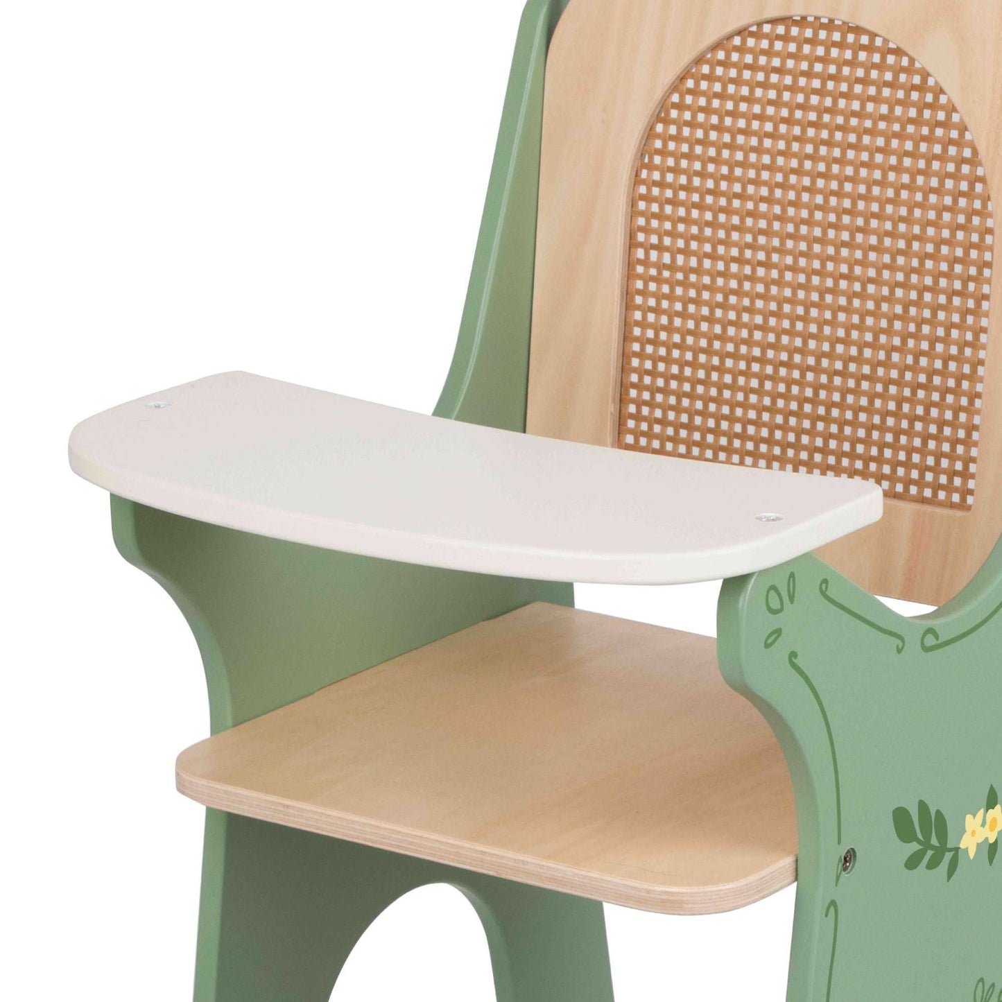 Classic World Vintage Highchair Wooden Doll Feeding Chair - Rose and Friends