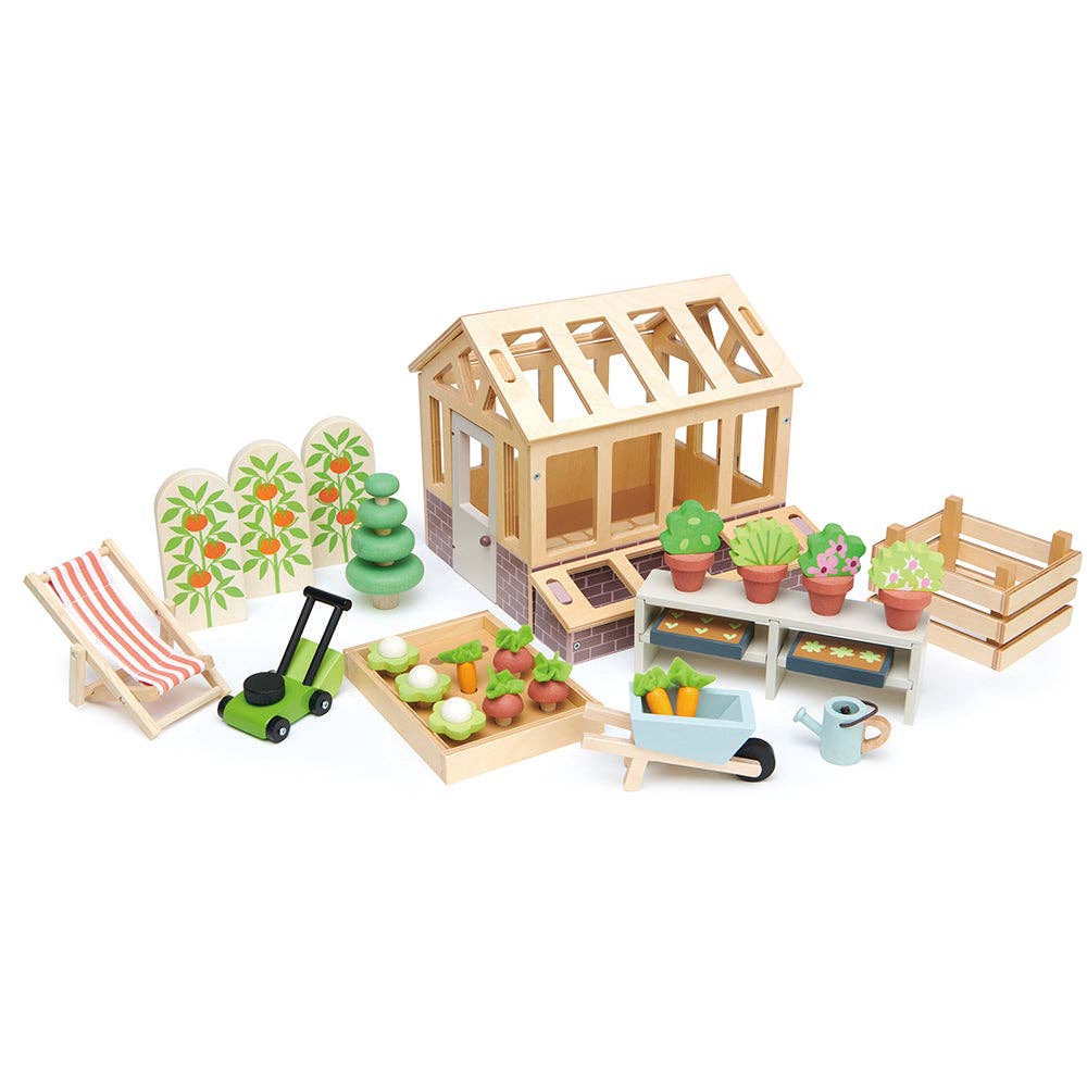 Greenhouse and Garden Set - Rose and Friends