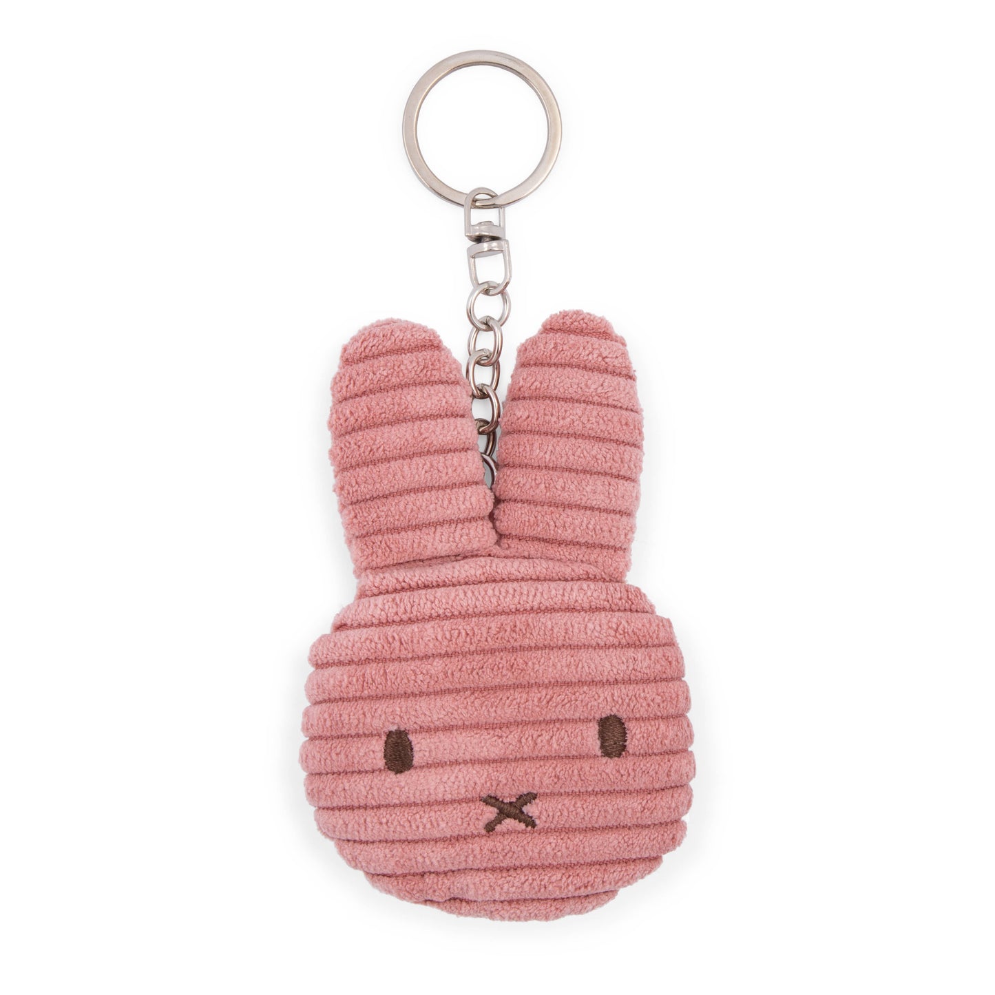 Miffy Flat Keyring Corduroy ECO Dusty Rose 10cm - Rose and Friends