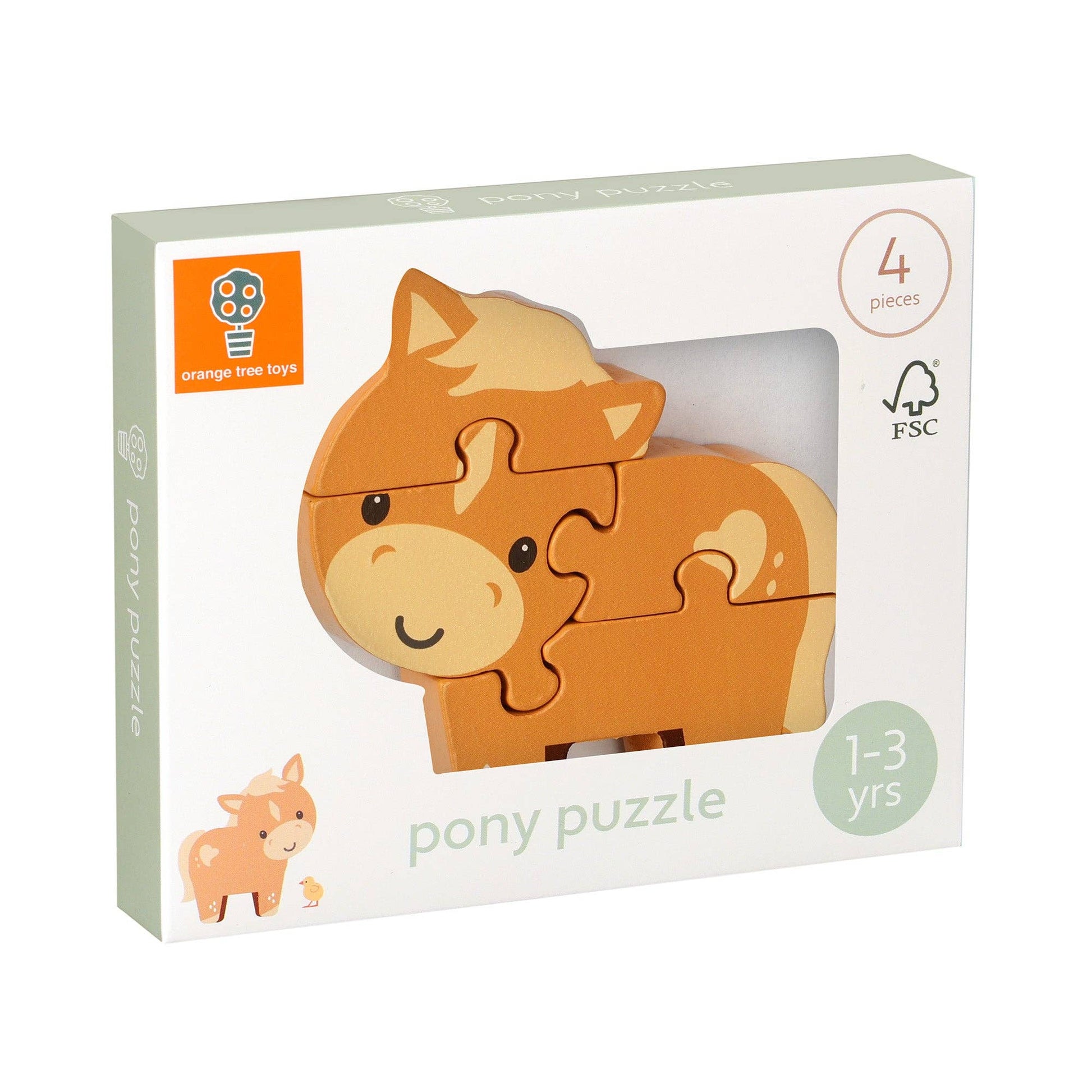 Pony Wooden Puzzle - Rose and Friends