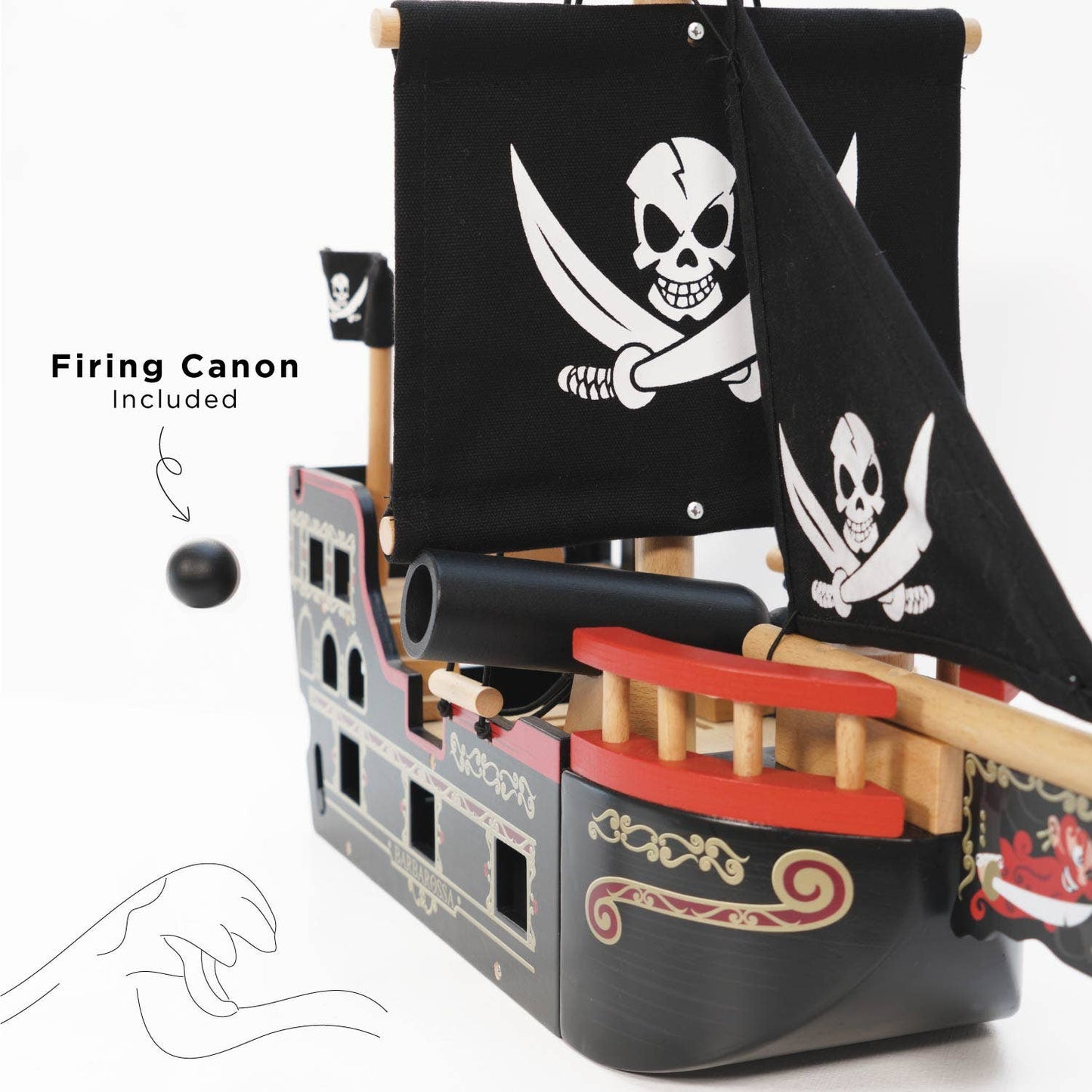 Barbarossa Pirate Ship & Characters - Rose and Friends