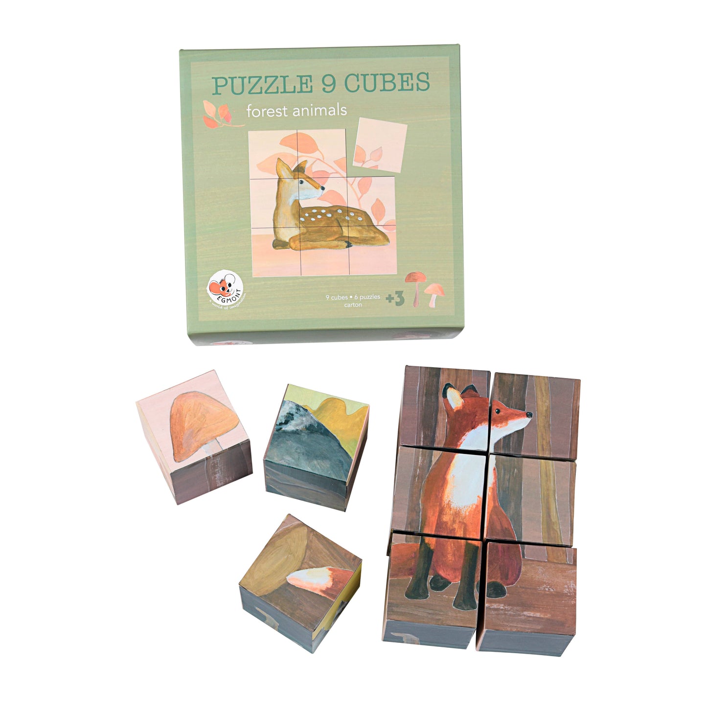 Egmont Toys Puzzle Cubes 9 Pcs Forest