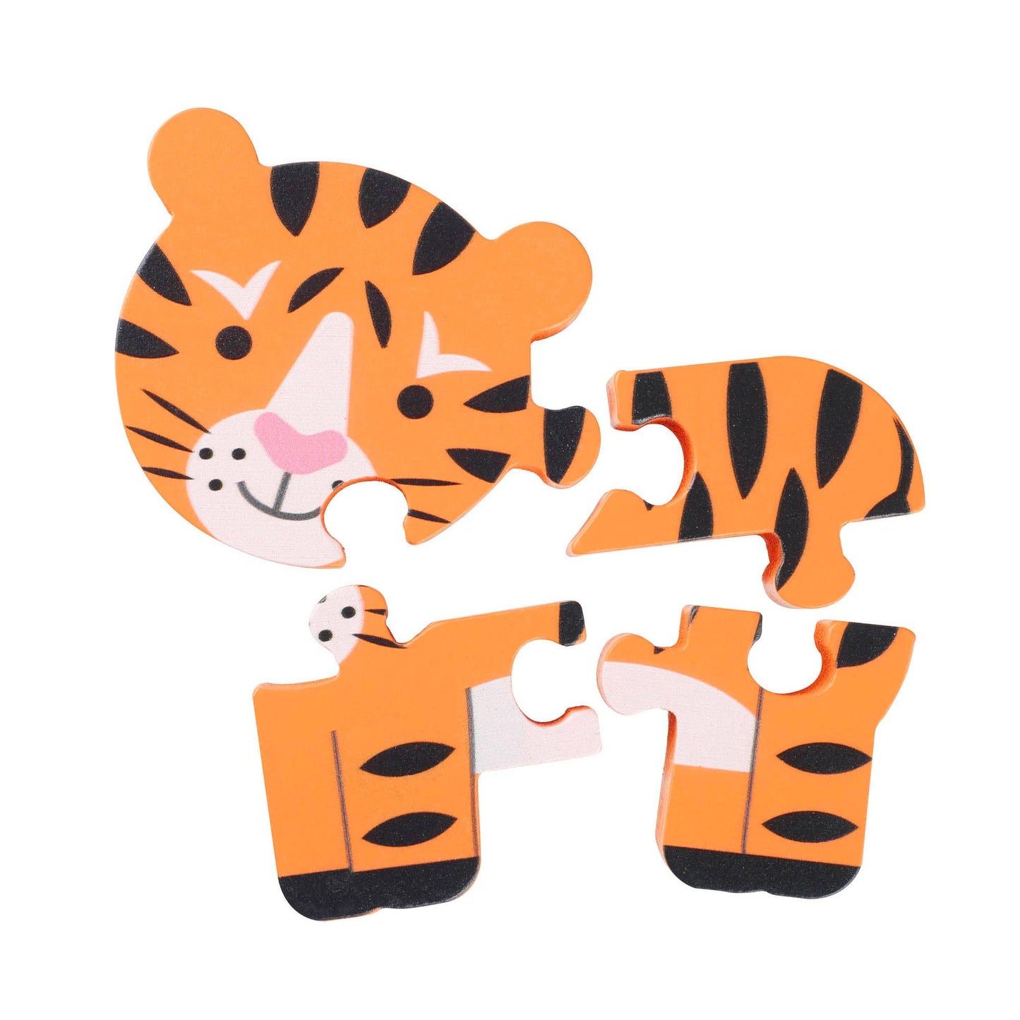 Tiger Wooden Puzzle - Rose and Friends