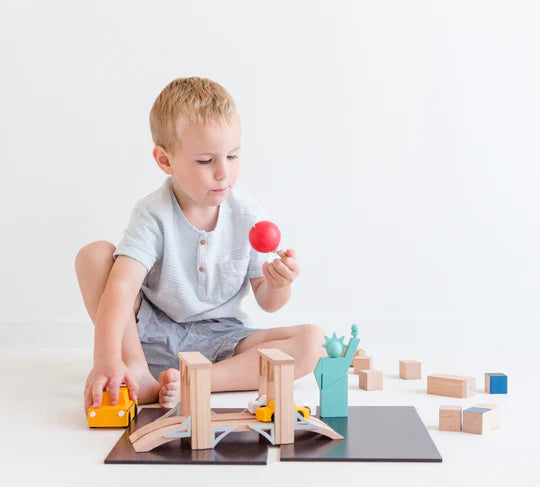 Kiko & gg Wooden Toy Set - Machi NY - Rose and Friends
