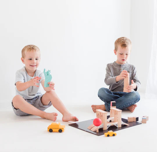 Kiko & gg Wooden Toy Set - Machi NY - Rose and Friends
