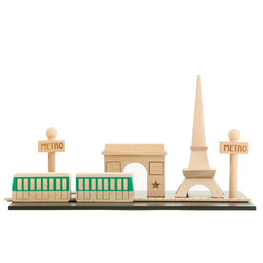 Kiko & gg Wooden Toy Set - Machi Paris - Rose and Friends