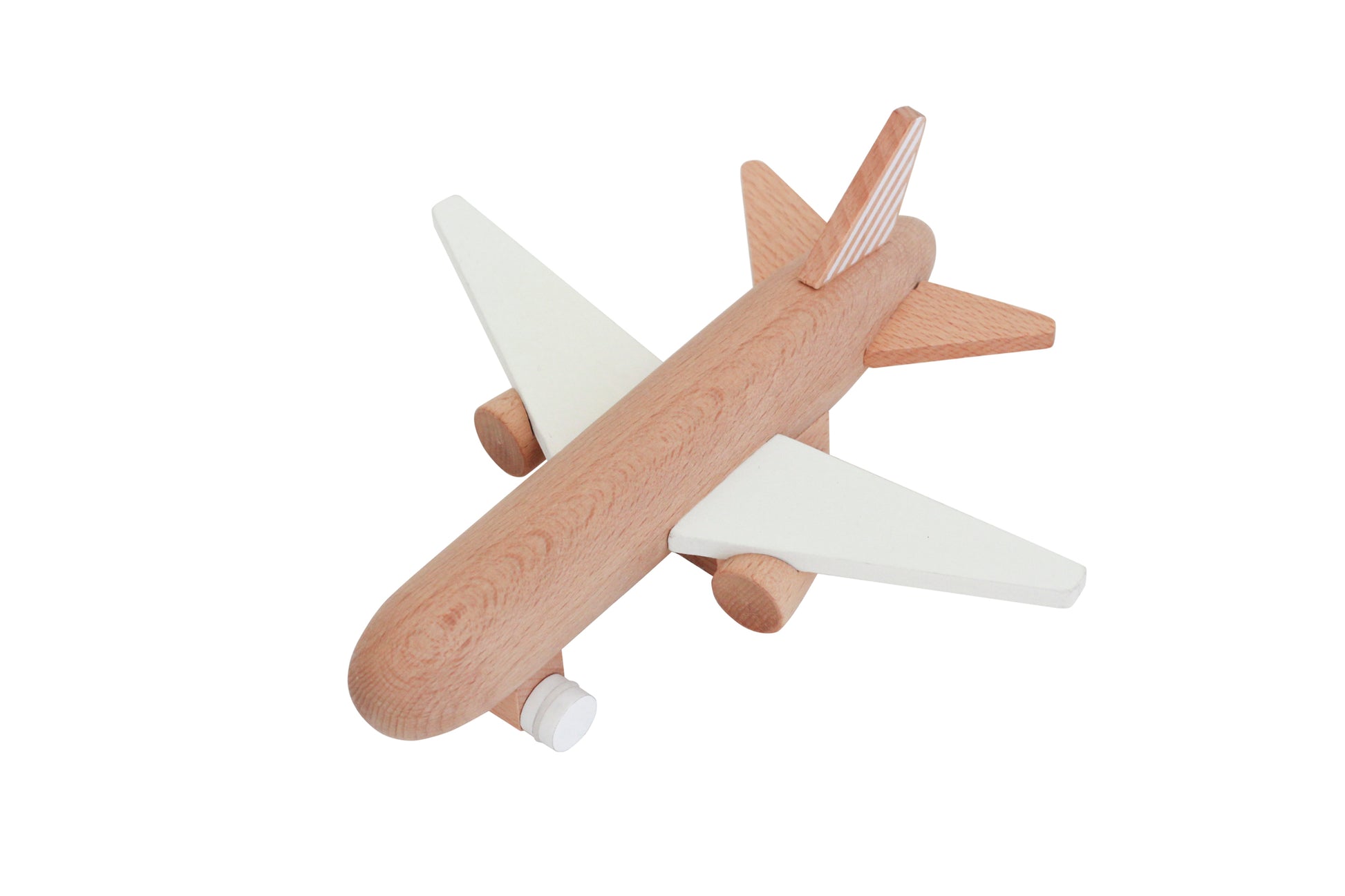 Kiko & gg Wooden Toy - Hikoki Jet Plane (White) - Rose and Friends