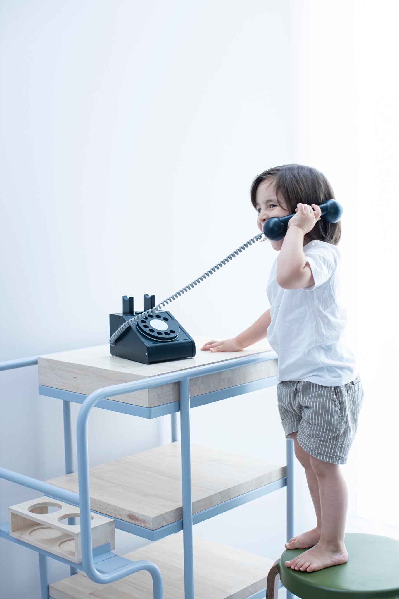 Kiko & gg Wooden Toy - Telephone (Black) - Rose and Friends