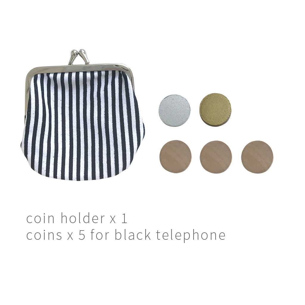 Kiko & gg Wooden Toy - Telephone (Black) - Rose and Friends