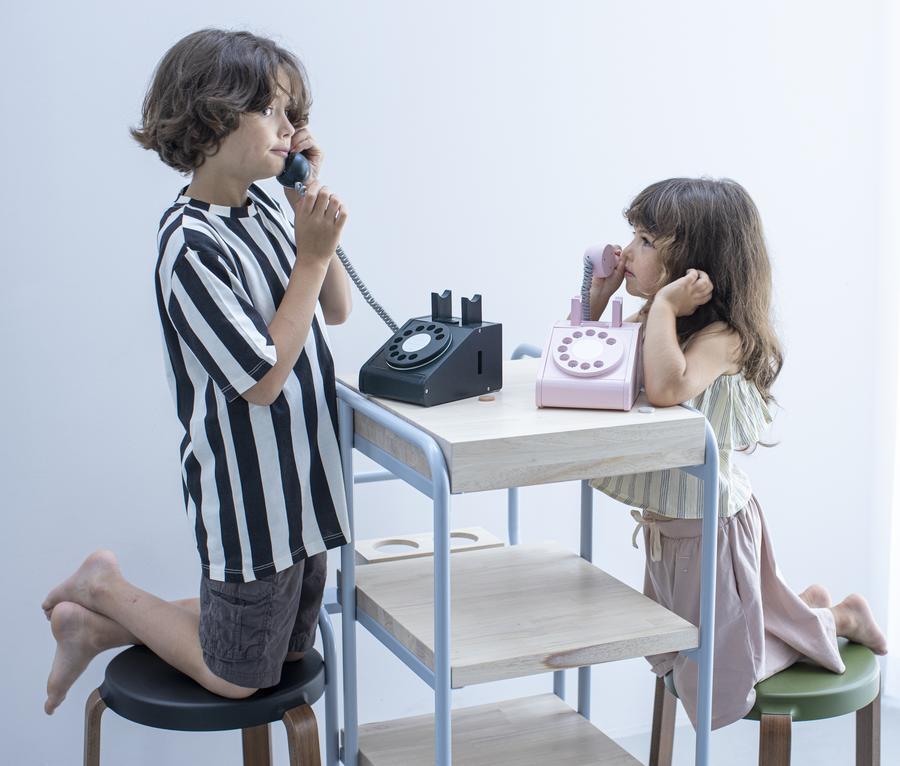 Kiko & gg Wooden Toy - Telephone (Black) - Rose and Friends