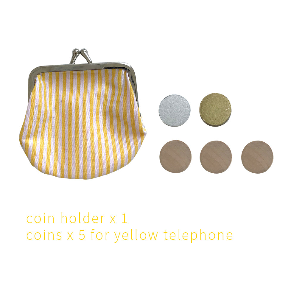 Kiko & gg Wooden Toy - Telephone (Yellow) - Rose and Friends
