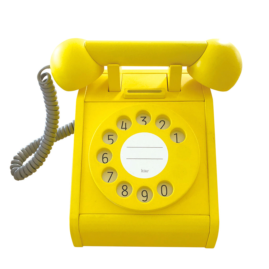 Kiko & gg Wooden Toy - Telephone (Yellow) - Rose and Friends