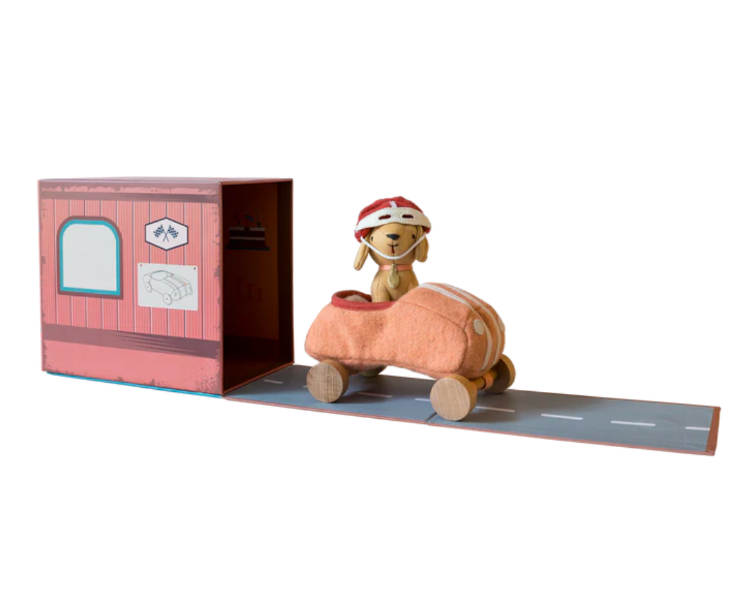 Holdie Dog-Go - Racer Girl - Pink - Rose and Friends