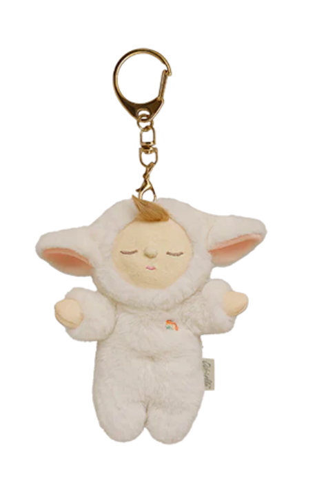 Cozy Bag Charm - Lamby Pookie - Rose and Friends