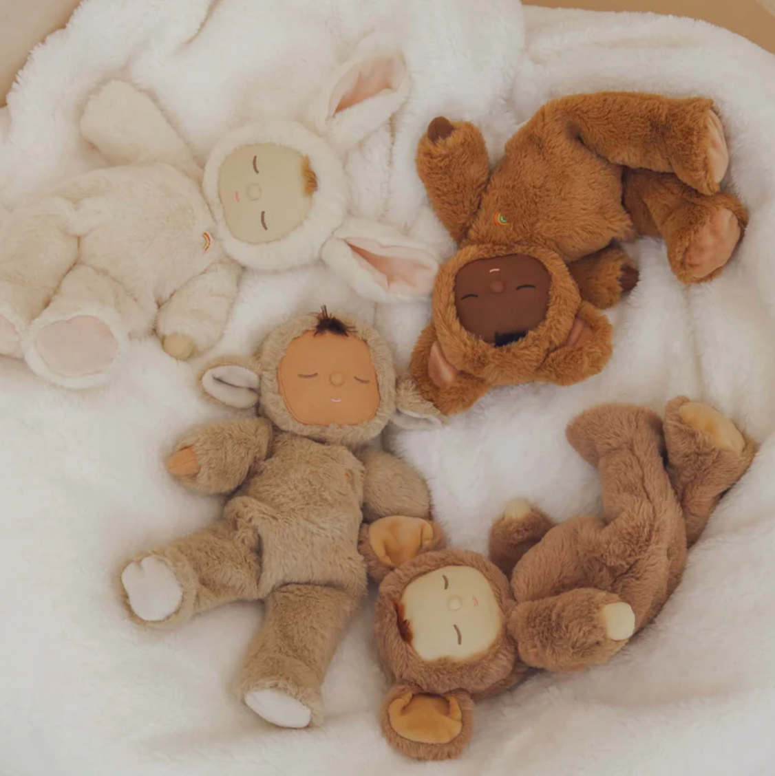 Cozy Dinkum -  Bunny Moppet - Rose and Friends