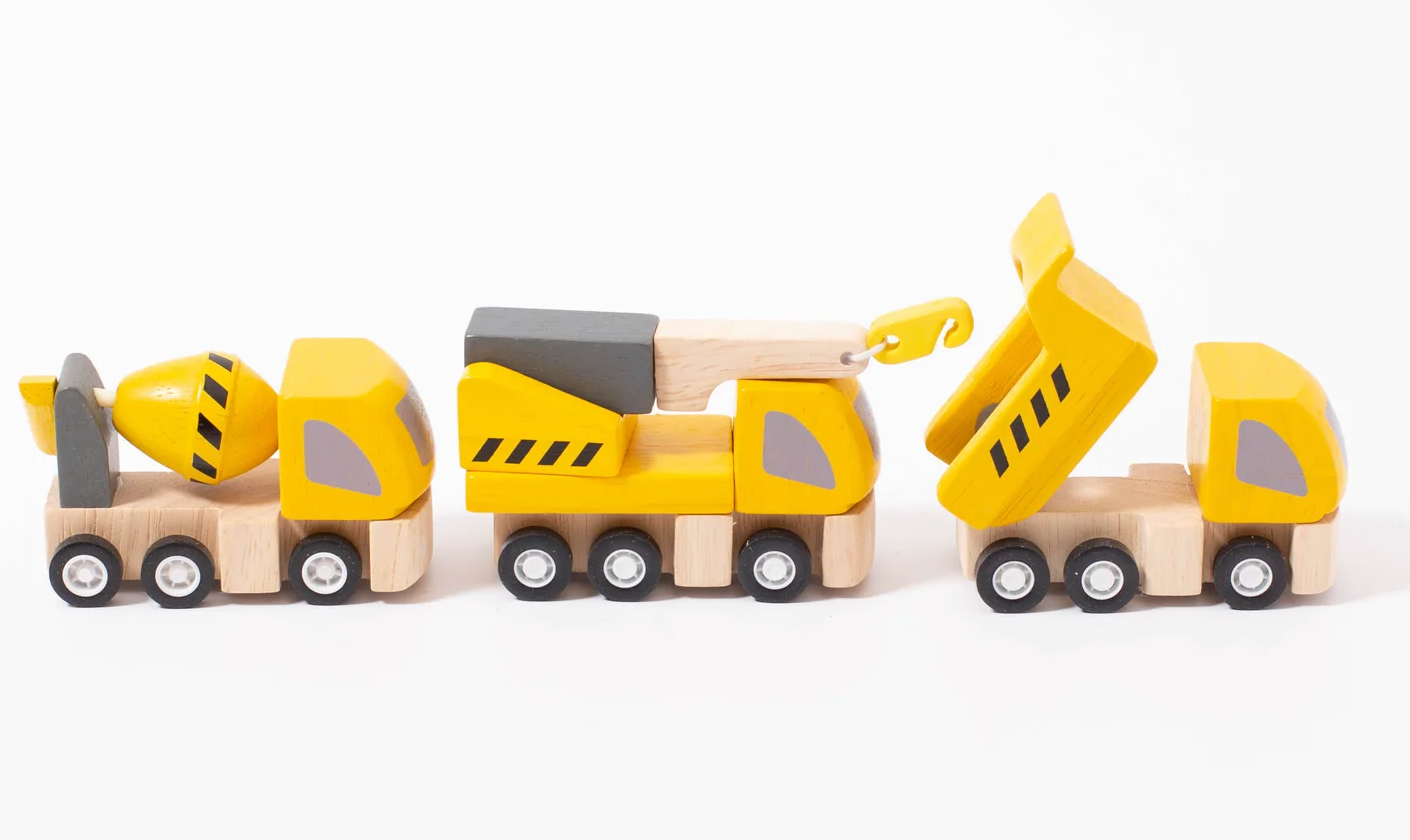 Highway Maintenance Wooden Vehicles PlanToys - Rose and Friends