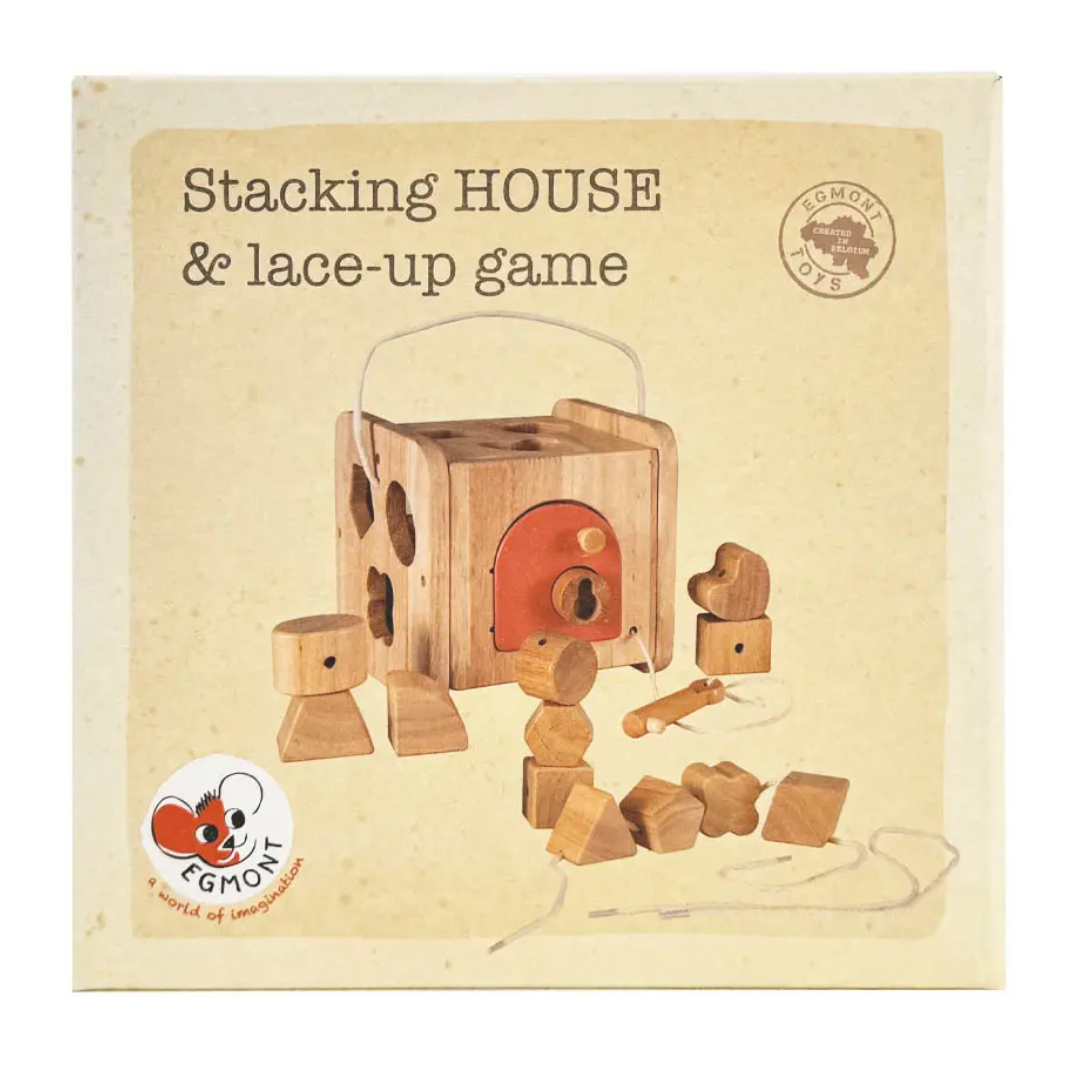 Egmont Toys Stacking House and Lace-up Game