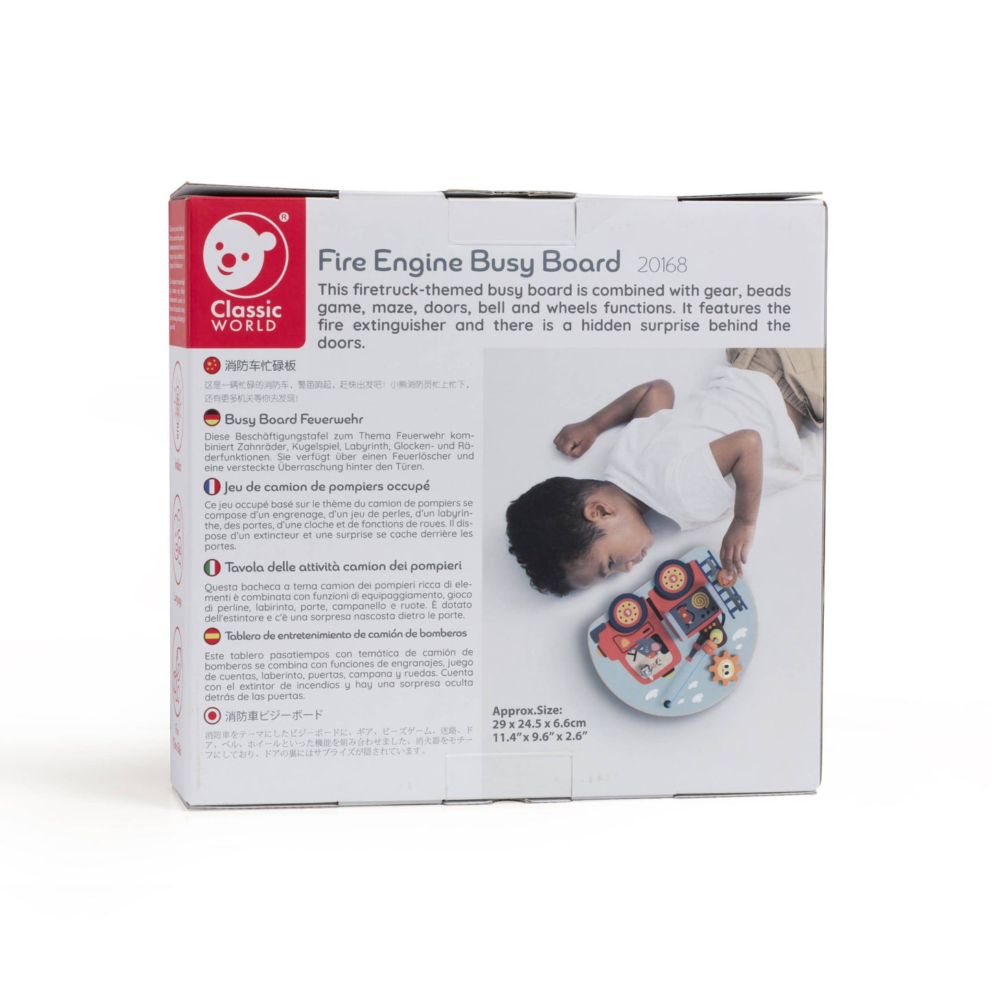 Classic World - Fire Engine Busy Board - Rose and Friends