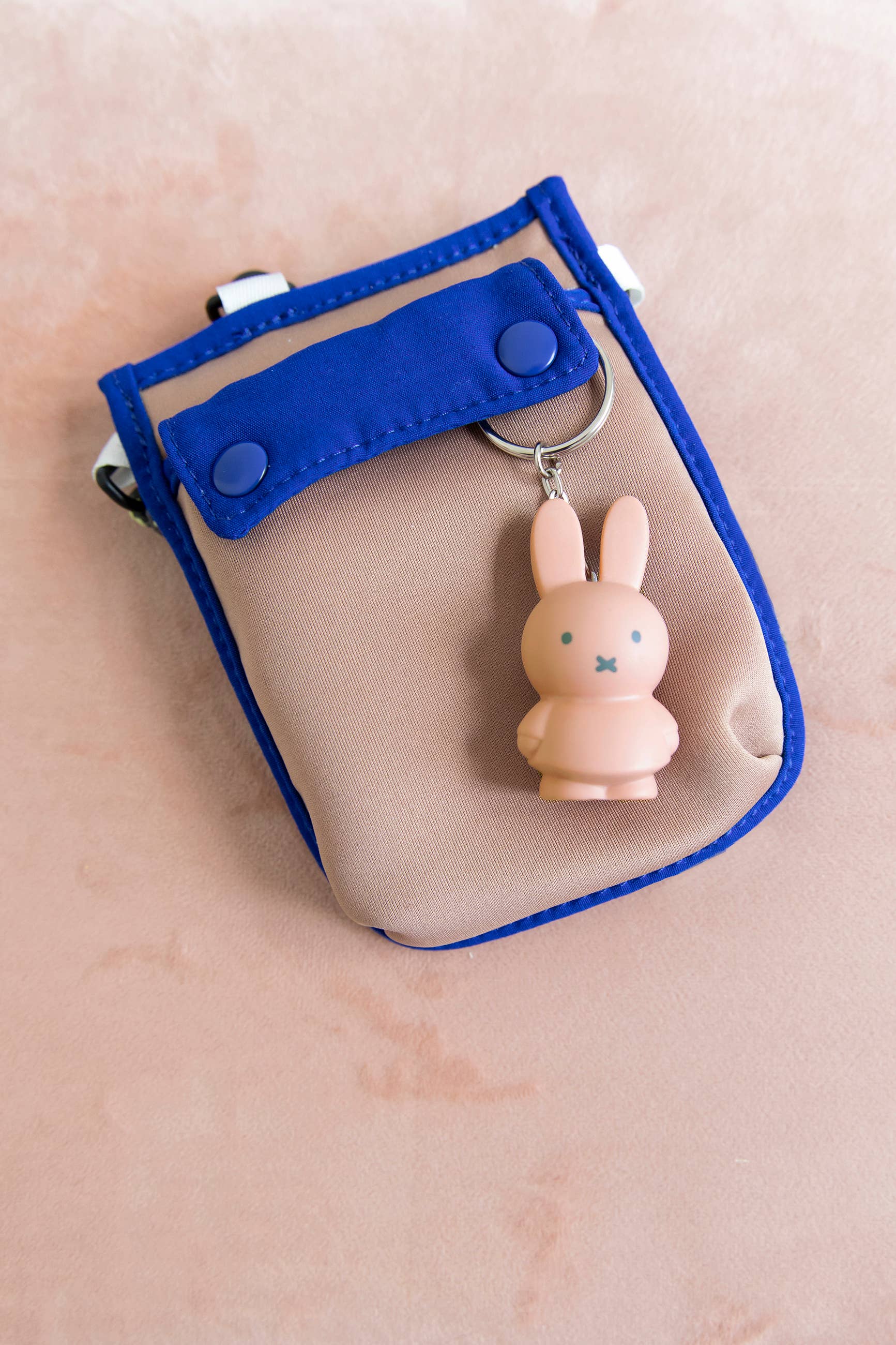 Miffy Keyring - Powder Pink - 6cm - Rose and Friends