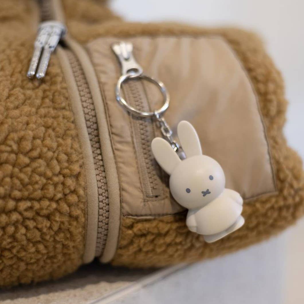Miffy Keyring - Sand Beige - 6cm - Rose and Friends