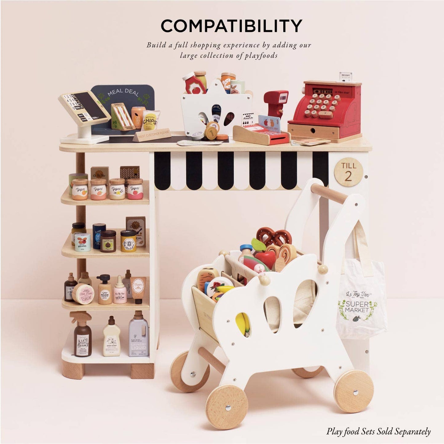 Supermarket Till Checkout & Accessories - Rose and Friends