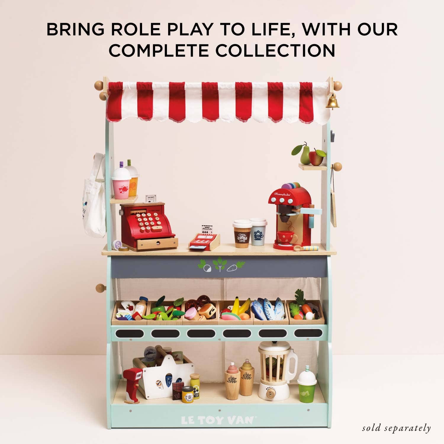 Orchard Fruits Wooden Market Crate - Rose and Friends