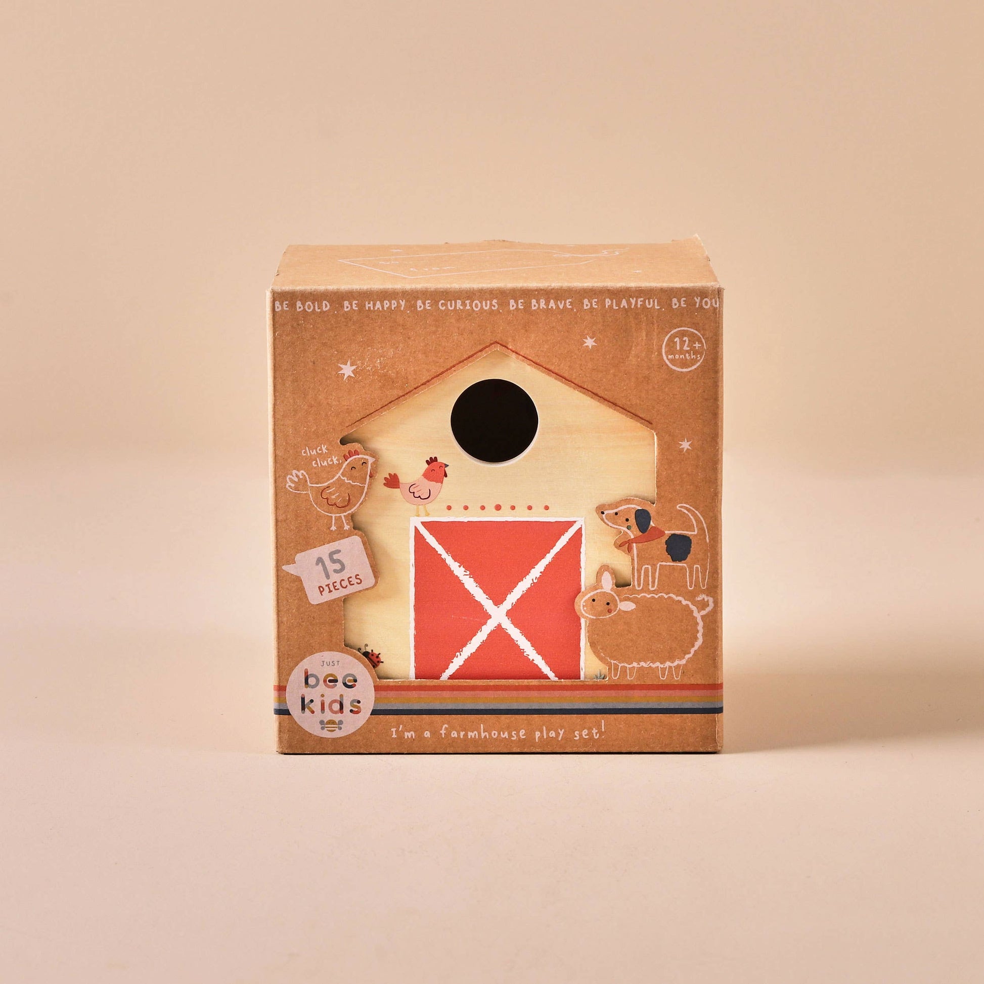 Just Bee Kids Wooden Farm House with Characters FSC® - Rose and Friends
