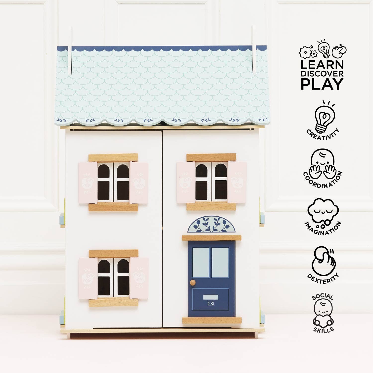 Bluebelle Wooden Dolls House - Rose and Friends
