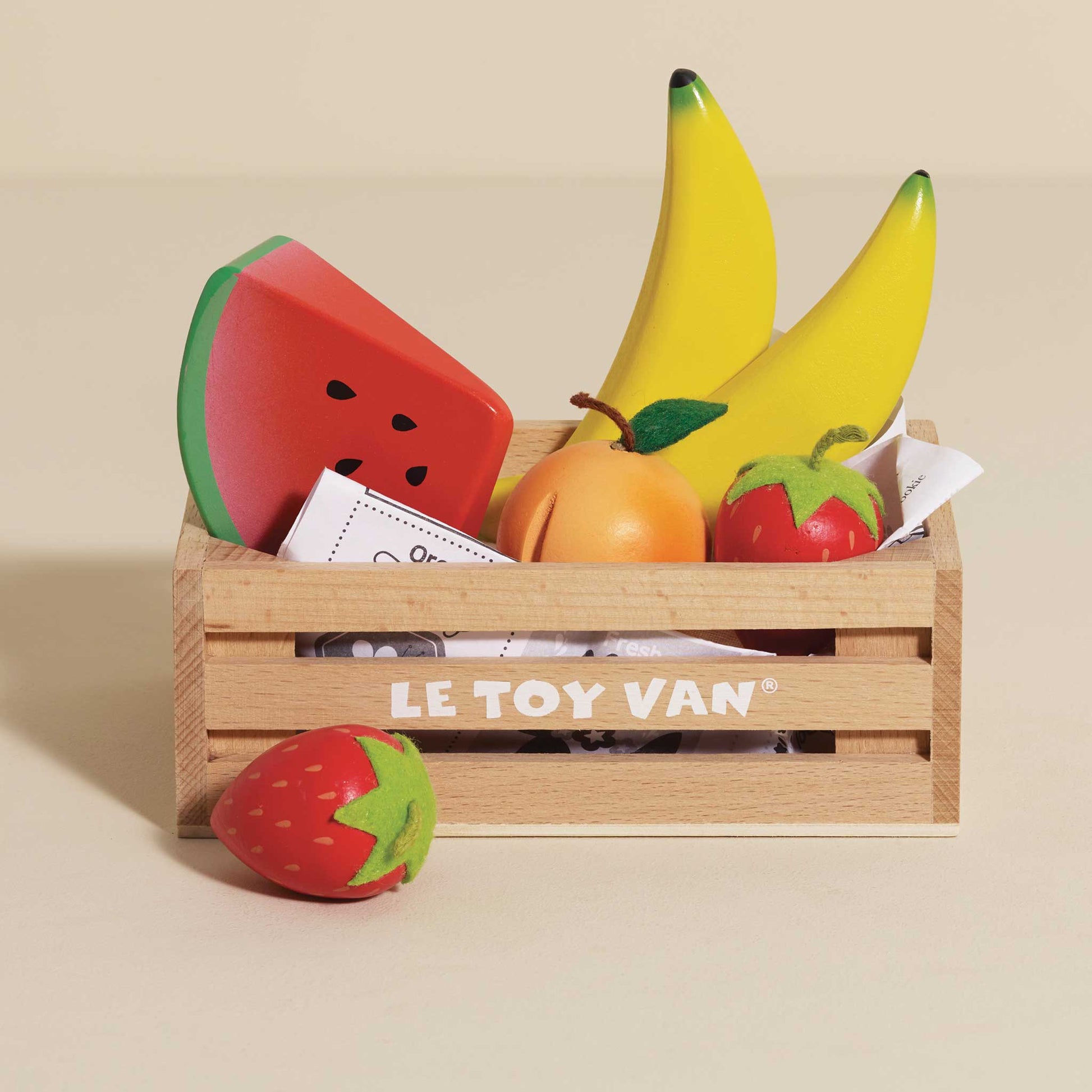 Smoothie Fruit Wooden Market Crate - Rose and Friends
