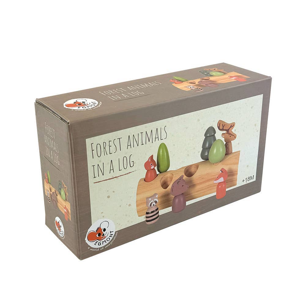 Egmont Toys Forest Animals In A Log